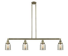  214-AB-G58 - Bell - 4 Light - 50 inch - Antique Brass - Stem Hung - Island Light