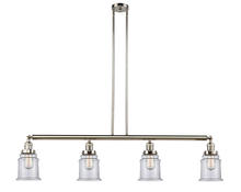  214-PN-G182 - Canton - 4 Light - 51 inch - Polished Nickel - Stem Hung - Island Light