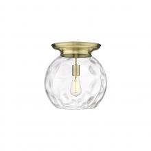 Innovations Lighting 221-1F-AB-G1215-14 - Athens Water Glass - 1 Light - 13 inch - Antique Brass - Flush Mount