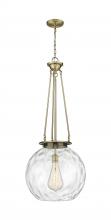 Innovations Lighting 221-1P-AB-G1215-18 - Athens Water Glass - 1 Light - 18 inch - Antique Brass - Chain Hung - Pendant