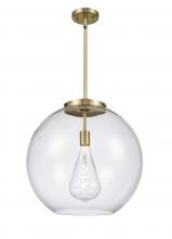  221-1S-AB-G122-18 - Athens - 1 Light - 18 inch - Antique Brass - Cord hung - Pendant