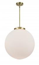 Innovations Lighting 221-1S-AB-G201-18 - Beacon - 1 Light - 18 inch - Antique Brass - Stem Hung - Pendant