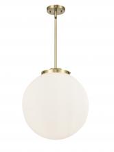  221-3S-AB-G201-16 - Beacon - 3 Light - 16 inch - Antique Brass - Cord hung - Pendant