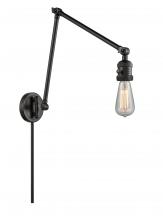  238-BK - Bare Bulb - 1 Light - 5 inch - Matte Black - Swing Arm