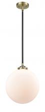  284-1S-BAB-G201-12 - Beacon - 1 Light - 12 inch - Black Antique Brass - Cord hung - Mini Pendant