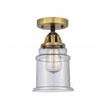 Innovations Lighting 288-1C-BAB-G184 - Canton - 1 Light - 6 inch - Black Antique Brass - Semi-Flush Mount