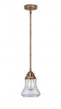  288-1S-AC-G192 - Bellmont - 1 Light - 6 inch - Antique Copper - Cord hung - Mini Pendant