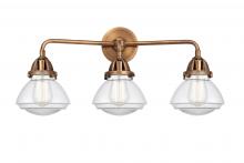 Innovations Lighting 288-3W-AC-G322 - Olean - 3 Light - 25 inch - Antique Copper - Bath Vanity Light