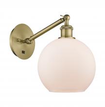  317-1W-AB-G121-8 - Athens - 1 Light - 8 inch - Antique Brass - Sconce