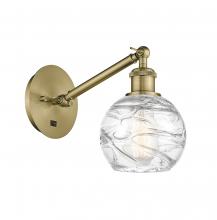  317-1W-AB-G1213-6 - Athens Deco Swirl - 1 Light - 6 inch - Antique Brass - Sconce