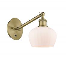  317-1W-AB-G91 - Fenton - 1 Light - 7 inch - Antique Brass - Sconce