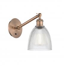 Innovations Lighting 317-1W-AC-G382 - Castile - 1 Light - 6 inch - Antique Copper - Sconce