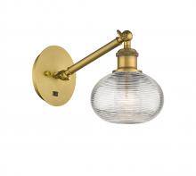 Innovations Lighting 317-1W-BB-G555-6CL - Ithaca - 1 Light - 6 inch - Brushed Brass - Sconce