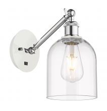 Innovations Lighting 317-1W-WPC-G558-6CL - Bella - 1 Light - 6 inch - White Polished Chrome - Sconce