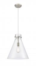 Innovations Lighting 410-1PL-SN-G411-14CL - Newton Cone - 1 Light - 14 inch - Satin Nickel - Cord hung - Pendant