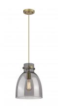 Innovations Lighting 410-1PM-BB-G412-10SM - Newton Bell - 1 Light - 10 inch - Brushed Brass - Cord hung - Pendant