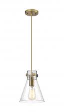 Innovations Lighting 410-1PS-BB-G411-8SDY - Newton Cone - 1 Light - 8 inch - Brushed Brass - Cord hung - Pendant