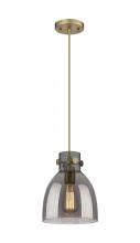 Innovations Lighting 410-1PS-BB-G412-8SM - Newton Bell - 1 Light - 8 inch - Brushed Brass - Cord hung - Pendant