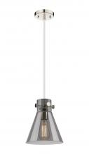 Innovations Lighting 410-1PS-PN-G411-8SM - Newton Cone - 1 Light - 8 inch - Polished Nickel - Cord hung - Pendant
