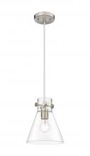 Innovations Lighting 410-1PS-SN-G411-8CL - Newton Cone - 1 Light - 8 inch - Brushed Satin Nickel - Cord hung - Pendant