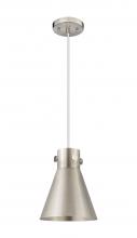 Innovations Lighting 410-1PS-SN-M411-8SN - Newton Cone - 1 Light - 8 inch - Satin Nickel - Cord hung - Pendant