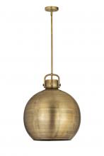  410-1SL-BB-M410-18BB - Newton Sphere - 1 Light - 18 inch - Brushed Brass - Pendant