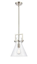 Innovations Lighting 411-1S-SN-10CL - Newton Cone Mini Pendant