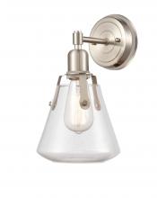  422-1W-SN-7Cl-LED - Luna - 1 Light - 7 inch - Satin Nickel - Bath Vanity Light