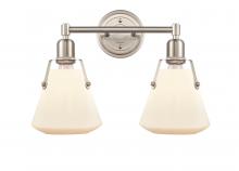  422-2W-SN-G4221-7 - Luna - 2 Light - 18 inch - Satin Nickel - Bath Vanity Light