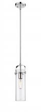 Innovations Lighting 423-1S-PC-G423-12CL - Pilaster II Cylinder - 1 Light - 5 inch - Polished Chrome - Pendant
