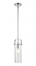 Innovations Lighting 423-1S-PC-G423-12SDY - Pilaster II Cylinder - 1 Light - 5 inch - Polished Chrome - Pendant