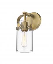 Innovations Lighting 423-1W-BB-4CL - Pilaster - 1 Light - 5 inch - Brushed Brass - Sconce
