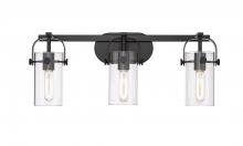 Innovations Lighting 423-3W-BK-4CL - Pilaster Bath Vanity Light