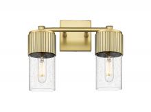 Innovations Lighting 428-2W-BB-G428-7SDY - Bolivar - 2 Light - 14 inch - Brushed Brass - Bath Vanity Light