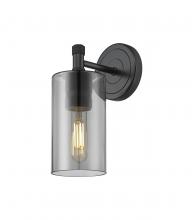  434-1W-BK-G434-7SM - Crown Point - 1 Light - 5 inch - Matte Black - Sconce