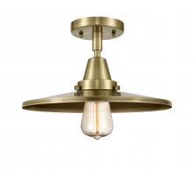  447-1C-AB-MFR-AB-12 - Appalachian - 1 Light - 12 inch - Antique Brass - Flush Mount