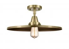  447-1C-AB-MFR-AB-16 - Appalachian - 1 Light - 16 inch - Antique Brass - Flush Mount