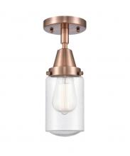Innovations Lighting 447-1C-AC-G314 - Dover - 1 Light - 5 inch - Antique Copper - Flush Mount