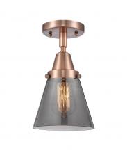 Innovations Lighting 447-1C-AC-G63 - Cone - 1 Light - 6 inch - Antique Copper - Flush Mount