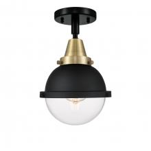  447-1C-BAB-HFS-62-BK - Hampden - 1 Light - 7 inch - Black Antique Brass - Flush Mount