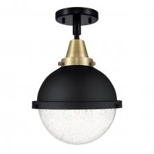  447-1C-BAB-HFS-84-BK - Hampden - 1 Light - 9 inch - Black Antique Brass - Flush Mount