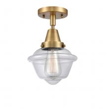 Innovations Lighting 447-1C-BB-G532 - Oxford - 1 Light - 8 inch - Brushed Brass - Flush Mount