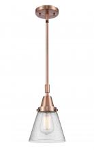 Innovations Lighting 447-1S-AC-G64 - Cone - 1 Light - 6 inch - Antique Copper - Mini Pendant