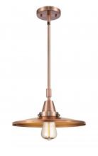  447-1S-AC-MFR-AC-12-LED - Appalachian - 1 Light - 12 inch - Antique Copper - Mini Pendant