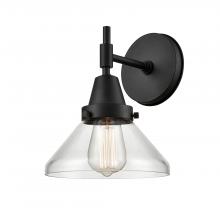 Innovations Lighting 447-1W-BK-CL-LED - Caden - 1 Light - 8 inch - Matte Black - Sconce