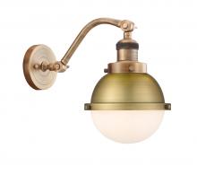  515-1W-BB-HFS-61-BB - Hampden - 1 Light - 7 inch - Brushed Brass - Sconce