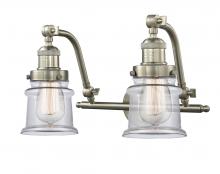 Innovations Lighting 515-2W-SN-G182S - Canton - 2 Light - 18 inch - Brushed Satin Nickel - Bath Vanity Light