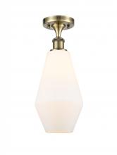  516-1C-AB-G651-7 - Cindyrella - 1 Light - 7 inch - Antique Brass - Semi-Flush Mount