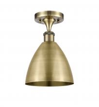  516-1C-AB-MBD-75-AB - Bristol - 1 Light - 8 inch - Antique Brass - Semi-Flush Mount