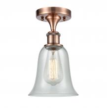 Innovations Lighting 516-1C-AC-G2812-LED - Hanover - 1 Light - 6 inch - Antique Copper - Semi-Flush Mount